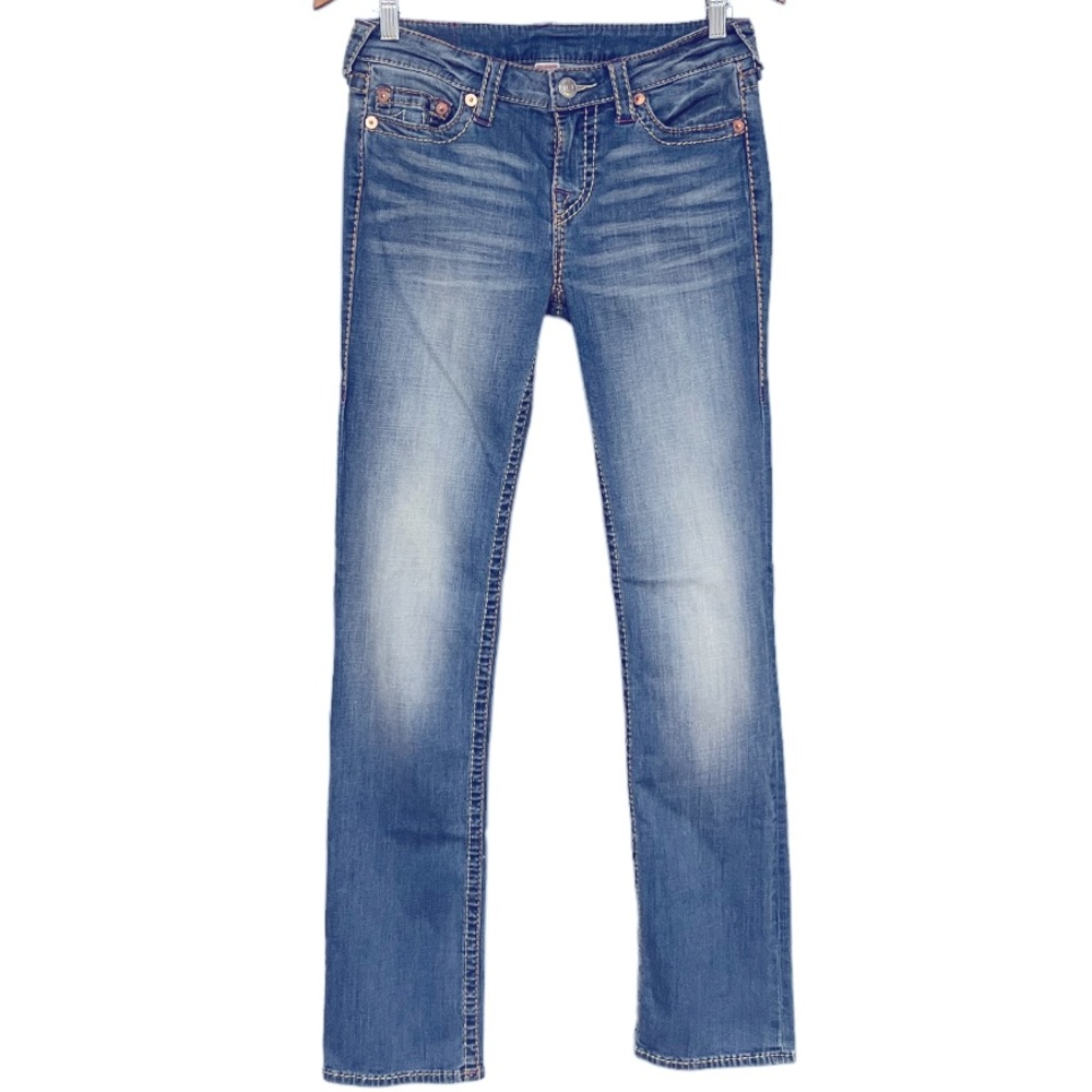 NWOT True Religion slim straight jeans. - Picture 4 of 7